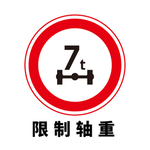 矢量交通标志 限制轴重