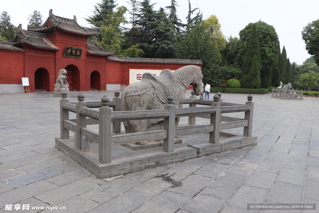 洛阳白马寺大门图片