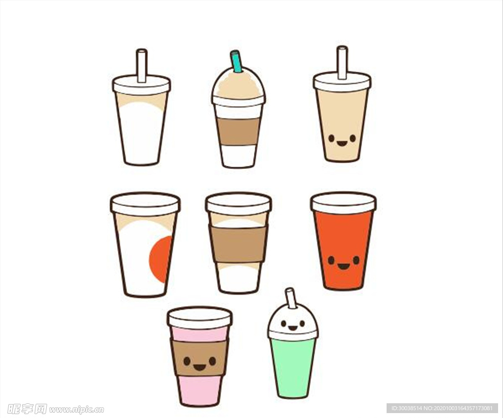 奶茶卡通图片