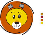 卡通狮子logo绘制ai格式