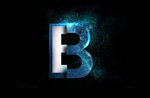 字母B 星辰字效
