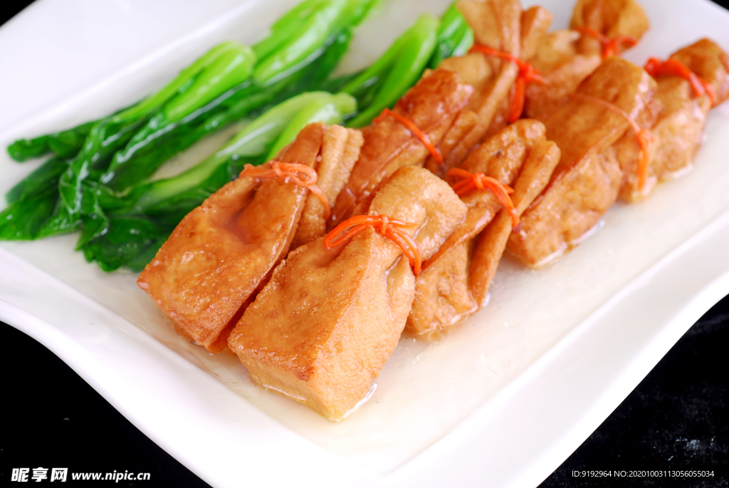 鸡汁布袋豆腐