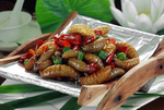 泡豇豆煸竹蛹