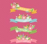 扁平化春季条幅