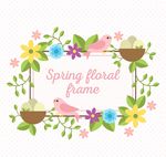 春季花卉框架