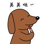 小狗 小鹿犬 金毛 卡通 漫画