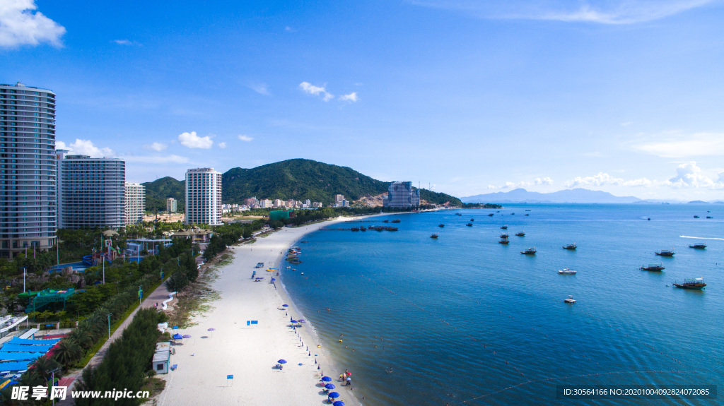 海洋沙滩建筑背景海报素材