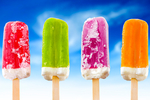 清新夏日雪糕冰棒摄影