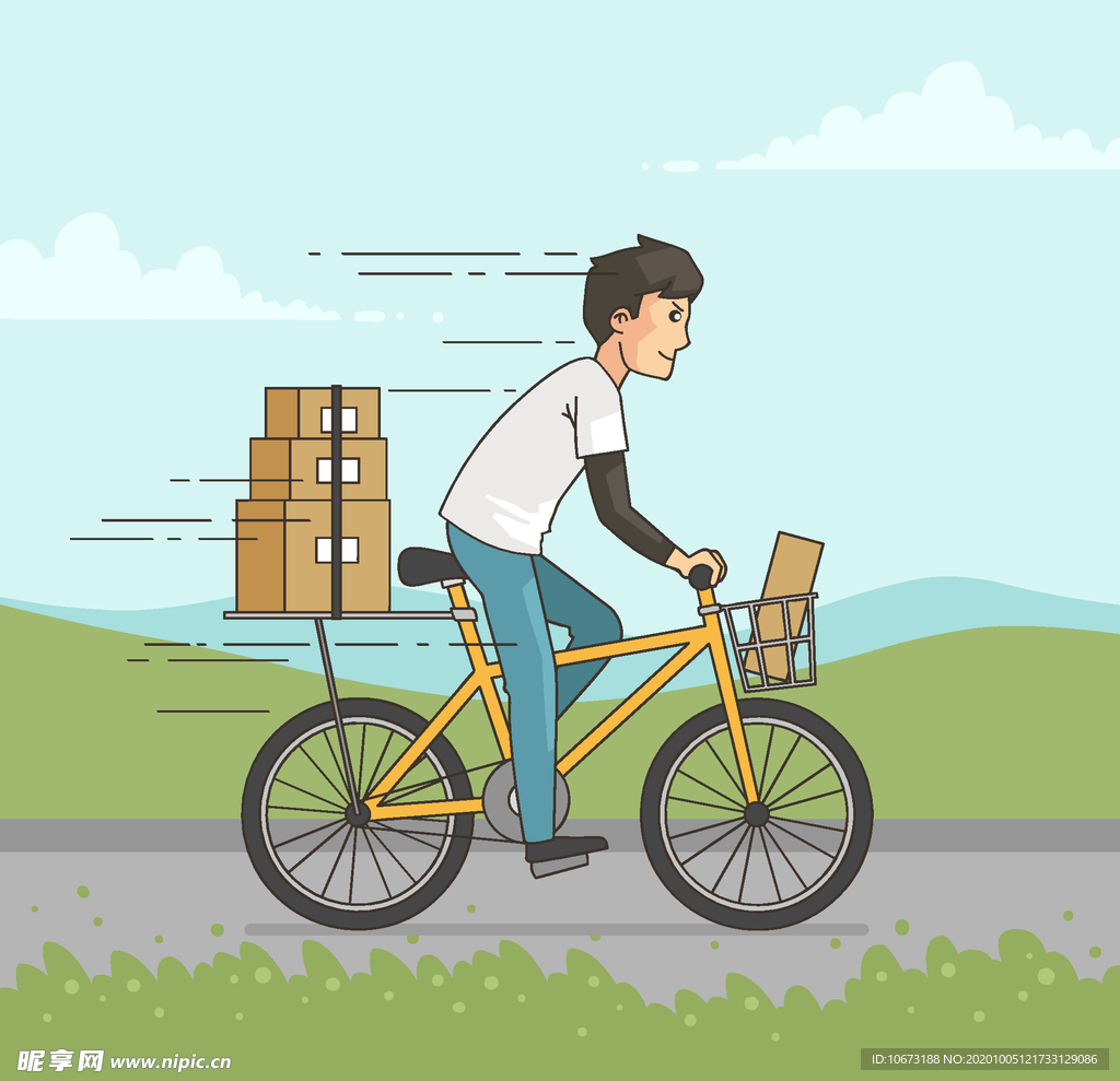 骑自行车