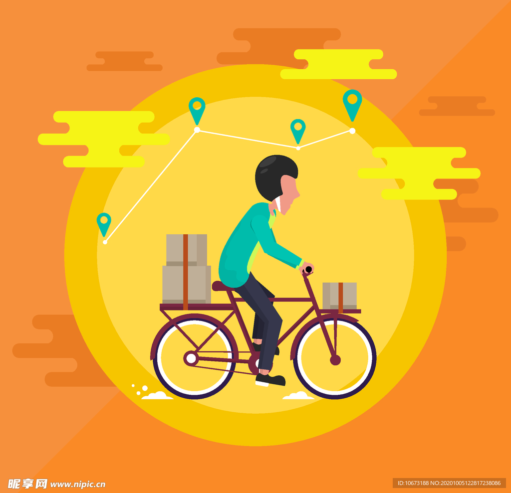 骑自行车