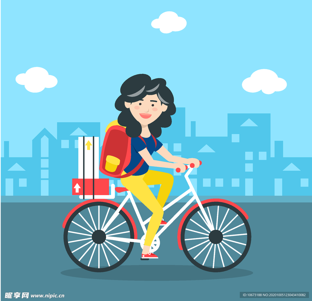 骑自行车