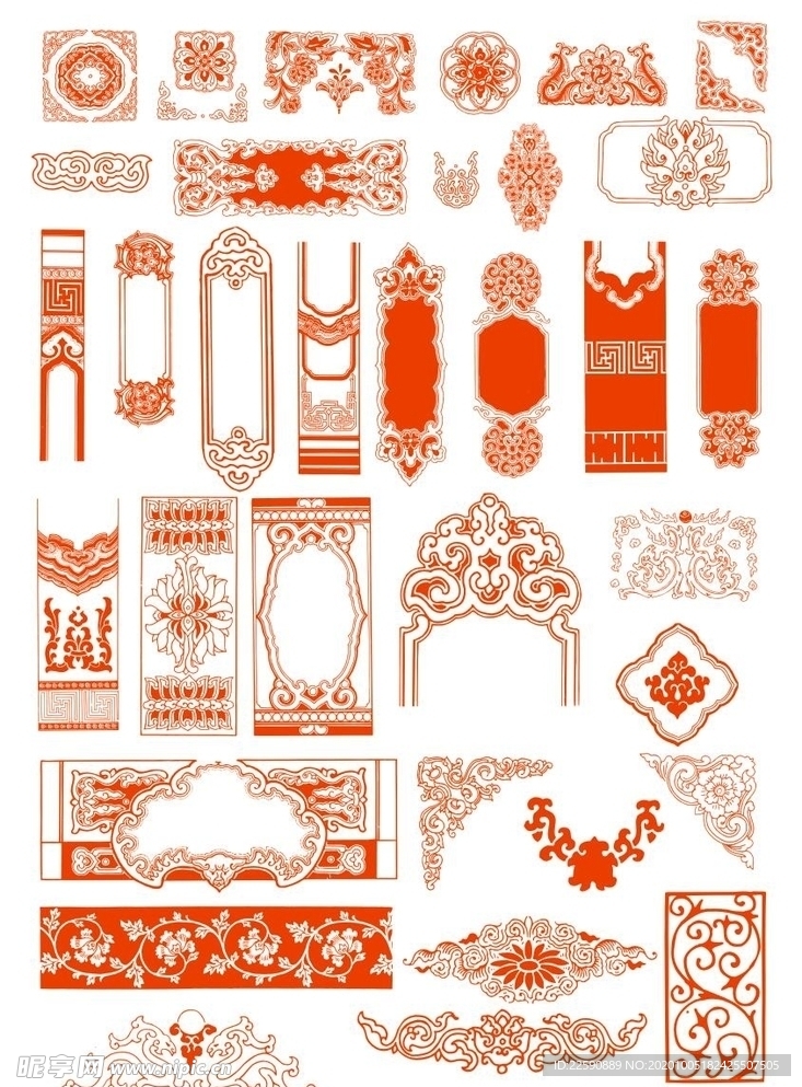 中式古典花纹纹理