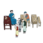 教师节学生元素