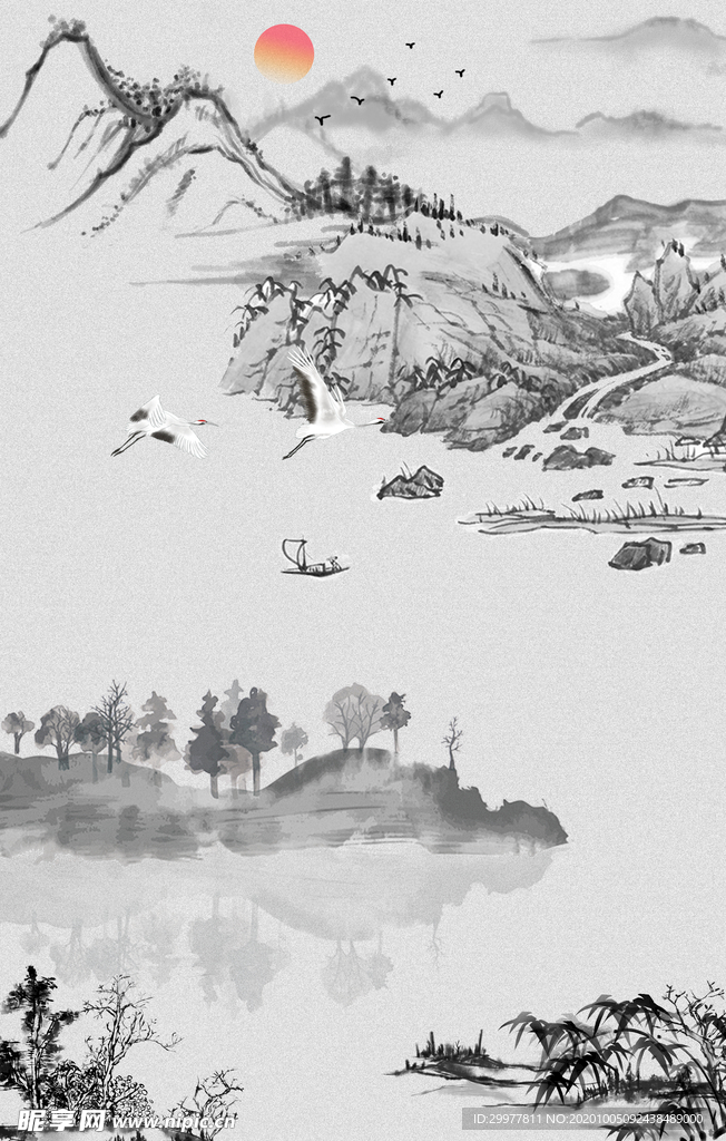 墨画