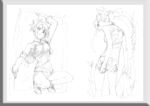 唯美线条男女 素描素材 漫画人