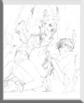 唯美线条男女 素描素材 漫画人