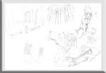 唯美线条男女 素描素材 漫画人
