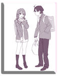 唯美线条男女 素描素材 漫画人