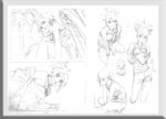 唯美线条男女 素描素材 漫画人