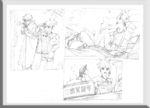 唯美线条男女 素描素材 漫画人