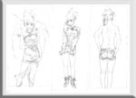 唯美线条男女 素描素材 漫画人