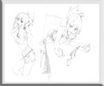 唯美线条男女 素描素材 漫画人