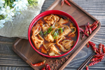 麻辣烫美食食材背景海报素材