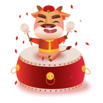 春节动漫牛形象