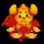 春节动漫牛形象