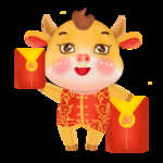春节动漫牛形象