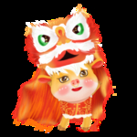 春节动漫牛形象