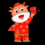 春节动漫牛形象