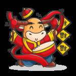 春节动漫牛形象