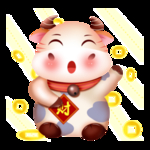 春节动漫牛形象