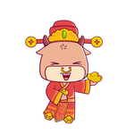 春节动漫牛形象