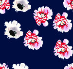 抽象手绘花朵