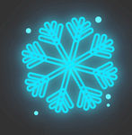 霓虹灯雪花