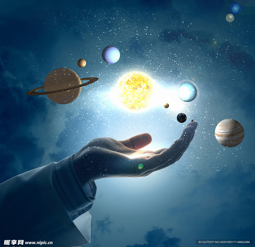 炫酷商务触摸星空