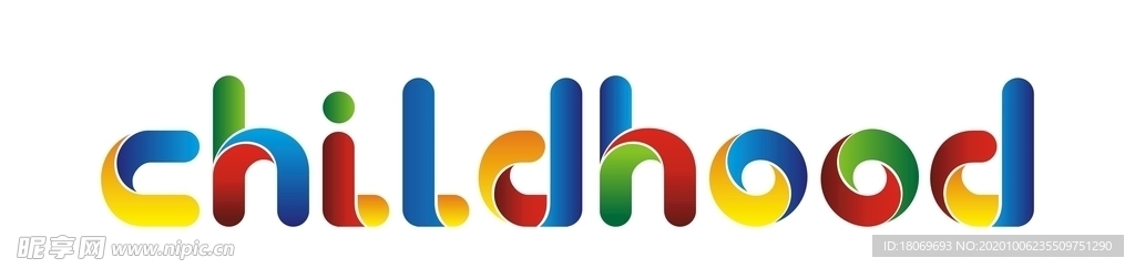 英文儿童标志logo