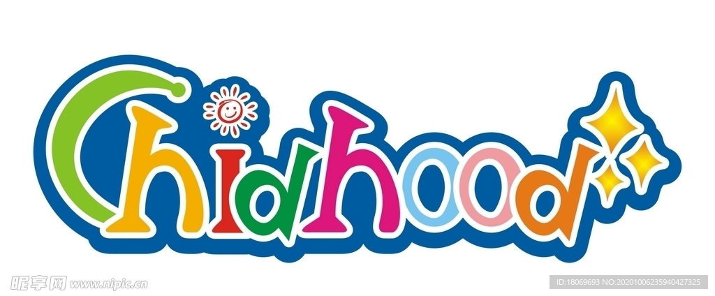 卡通儿童logo 标志