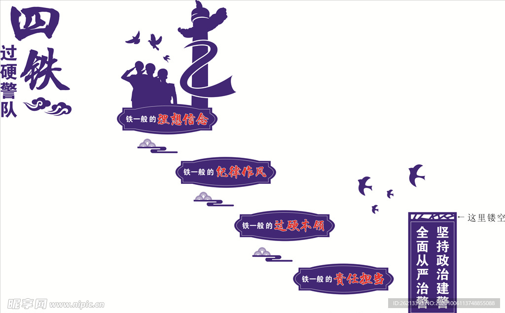 四个过硬警队文化墙