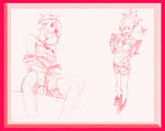 唯美线条男女 素描素材 漫画人