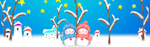 情侣雪人