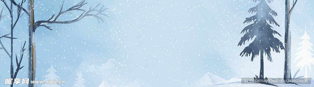 飘雪冬季背景