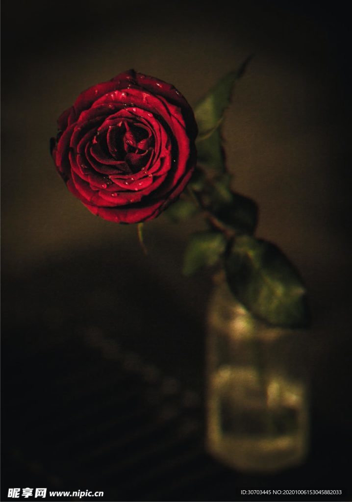 红色花