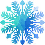 手绘雪花