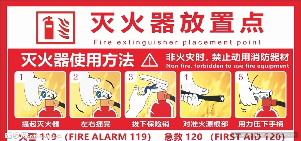 灭火器放置点