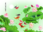 鱼戏莲叶图