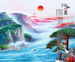 中国风三联画