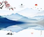中国风三联画